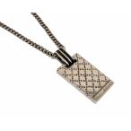  Gucci колье подвеска Diamante SV925 серебряный plate стальной черный GUCCI мужской [ б/у ]