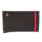  не использовался Katharine Hamnett London футляр для карточек карта держатель кожа футляр для визитных карточек Brown розовый [ б/у ]