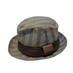 ルイヴィトン 帽子 ハット コットンキャンバス ストライプ L コットン100% シルク100% VUITTON 【中古】