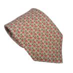 未使用 ブルガリ ネクタイ セブンフォールド メンズ 亀 かめ シルク 100％ 宝石柄 BVLGARI 【中古】