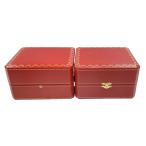  Cartier кейс для часов пустой коробка пустой коробка box BOX 2 позиций комплект 2 шт принадлежности Cartier кейс для часов коробка [ б/у ]
