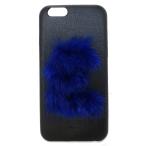  как новый Fendi смартфон кейс iPhone6 с мехом initia ruE голубой FENDI iPhone кейс мобильный кейс мобильный аксессуары чёрный 