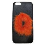  как новый Fendi смартфон кейс iPhone6 с мехом initia ruO orange FENDI iPhone кейс мобильный кейс мобильный аксессуары чёрный 