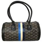 ゴヤール キオスPM キオス ハンドバッグ ブラック 黒 レディース ミニボストンバッグ GOYARD PVC 筒型バッグミ ニボストン