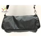 レスポートサック LESPORTSAC ショルダーバッグ 美品 黒×白 ドット柄 レスポナイロン 値下げ 20191113