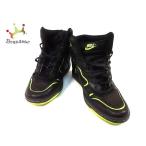 ナイキ NIKE スニーカー レディース ダンクスカイハイ 644411-002 黒×ライトグリーン 合皮 スペシャル特価 20200324