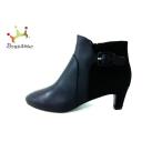 コールハーン COLE HAAN ショートブーツ 5 1/2B レディース 美品 - 黒 レザー×スエード 新着 20200712