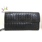 ボッテガヴェネタ BOTTEGA VENETA 長財布 イントレチャート 150509 黒 レザー 新着 20201020