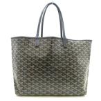 ゴヤール GOYARD トートバッグ サンルイPM 黒×オレンジ×白 コーティングキャンバス×レザー  値下げ 20240424