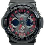 カシオ CASIO 腕時計 G-SHOCK GA-200SH メンズ アナデジ 黒×レッド 新着 20240423