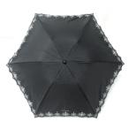 アンテプリマ ANTEPRIMA 折りたたみ傘 美品 - 黒×シルバー 晴雨兼用折りたたみ傘/刺繍 化学繊維 新着 20240403