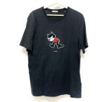 モンクレール MONCLER 半袖Tシャツ サイズM レディース 美品 MAGLIA 黒×白×レッド 新着 20240427