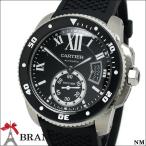 カルティエ メンズ 自動巻 腕時計 カリブル ドゥ カルティエ ダイバー ウォッチ SS ラバー ブラック文字盤 W7100056 Calibre de Cartier Diver watch 極美品