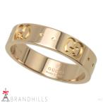 グッチ アイコンリング レディース K18金 750PG ピンクゴールド 指輪 #8 GUCCI 極美品