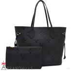 ルイヴィトン トートバッグ レディース ネヴァーフルMM モノグラム アンプラント ノワール M45685 LOUIS VUITTON 極美品