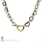 ティファニー ネックレス ハートリンク SV925 シルバー K18金 750YG イエローゴールド Tiffany&amp;Co 極美品