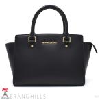 マイケルコース ハンドバッグ セルマ ミディアム トップ ジップ サッチェル ブラック 2WAY 30S3GLMS2L MICHAEL KORS 美品