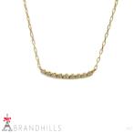 ショッピングダイヤモンド アガット ダイヤモンド 0.05ct ネックレス K18金 750YG イエローゴールド agete ほぼ未使用