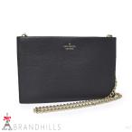 ケイトスペード チェーンショルダーバッグ レザー ブラック クラッチバッグ PXRU8342 kate spade new york ほぼ未使用