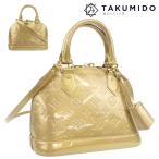 ショッピングヴェルニ ルイヴィトン LOUIS VUITTON 2WAY ショルダーバッグ アルマ BB M91752 モノグラム ヴェルニ ベージュプードル 中古AB 284660
