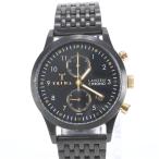 極美品 TRIWA トリワ ランセン クロノ LCST108 クォーツ式 腕時計 ウォッチ ブラック 黒 メンズ レディース EUE CW35-5