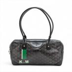 ショッピングゴヤール 美品 ゴヤール サンマルタン レザー ショルダーバッグ 肩掛け トート ハンド ブラック 黒 レディース MMM CO53-1