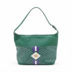 美品 ゴヤール グレナディン レザー ワンショルダーバッグ グリーン 肩掛け トート ハンド レディース MMM BY50-34