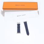  не использовался Hermes U печать Apple часы изменение частота ремень 45mm кожа темно-синий темно-синий MKG73FE/A мужской женский EEE CT16-1