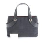 極美品 ブルガリ ロゴマニア レザー トート バッグ 肩掛け ショルダー ハンド ブラック 黒 レディース RWE DQ21-7