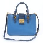 美品 ミュウミュウ マドラスバッグ 