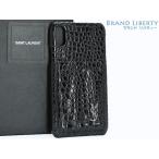  прекрасный товар Yves Saint-Laurent Париж YSL монограмма iPhoneX &amp; XS кейс черный ko type вдавлено . мобильный покрытие iPhone BLAC K(ka) f кожа 541530
