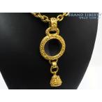  прекрасный товар Chanel здесь Mark Vintage bell лупа имеется колье подвеска Gold GP 94A