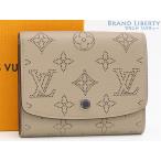 ショッピングルイ・ヴィトン 新品同様 ルイヴィトン LOUIS VUITTON マヒナ ポルトフォイユ イリス コンパクト 二つ折り財布 コンパクト財布 ガレ ベージュ M62542