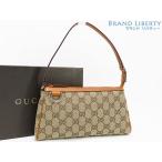新品同様 グッチ GGキャンバス ワンショルダーバッグ ショルダーポーチ アクセサリーポーチ ハンドバッグ ミニバッグ ベージュ 145750