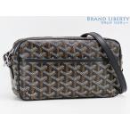 美品 ゴヤール GOYARD カップヴェール PM バッグ 斜め掛けショルダーバッグ ポシェット ポーチ ブラック PVC レザー