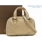 ショッピングロエベ 超美品 ロエベ マイクロミニ アマソナ 2WAY ミニハンドバッグ ショルダーポーチ ポシェット ハンドポーチ ミニバッグ ゴールド