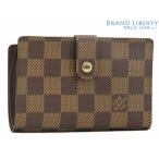 未使用 ルイヴィトン LOUIS VUITTON ダミエ ポルトモネ ビエ ヴィエノワ 二つ折り がま口財布 コンパクト財布 ダークブラウン N61664