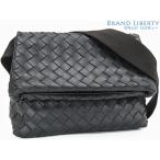 ショッピングbottega ほぼ新品 ボッテガ ヴェネタ BOTTEGA VENETA イントレチャート スモール クロスボディバッグ 斜め掛けショルダーバッグ メッセンジャーバッグ ブラック 667283