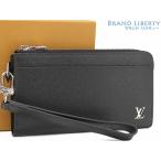 未使用 ルイヴィトン LOUIS VUITTON タイガ ジッピー ドラゴンヌ L字ファスナー長財布 ストラップ付き ノワール ブラック M69409