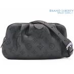 ショッピングメッセンジャー 超美品 ルイヴィトン マヒナ スカラ ミニ ショルダーバッグ メッセンジャーバッグ クラッチバッグ ポーチ ポシェット ブラック M80093