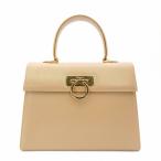 Salvatore Ferragamo サルヴァトーレフェラガモ ガンチーニ ハンドバッグ ベージュ