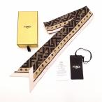 FENDI フェンディ スカーフ シルク ブラウン系 ツイリー