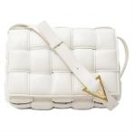 ボッテガヴェネタ バッグ レディース パデットカセットショルダーバッグ ショルダーバッグ レザー ホワイト BOTTEGA VENETA 中古