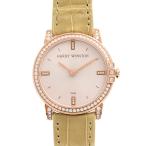 ハリーウィンストン 時計 レディース ミッドナイト ダイヤベゼル 電池式 ピンクゴールド 750PG MIDQHM32RR002 中古