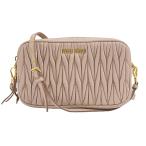 ミュウミュウ バッグ レディース マテラッセ ショルダーバッグ レザー ピンクベージュ MIUMIU 5ZH011 中古