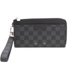 ショッピングダミエ ルイヴィトン バッグ メンズ ジッピー ドラゴンヌ 長財布 ダミエグラフィット Louis Vuitton N60379 中古
