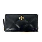 全品5%OFFクーポン☆31日迄☆TORY BURCH トリーバーチ 154989 001 キラ ダイヤモンドキルト ジップ コンチネンタル ウォレット ジップアラウンド 長財布