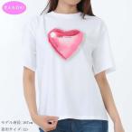 決算セール☆全品5%OFFクーポン☆15日迄☆ MARC JACOBS KIDS マークジェイコブスキッズ W60545 10P ハートチャーム ロゴ Tシャツ 大人もOK