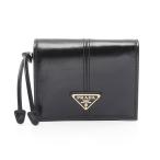 プラダ SOFT LUX ブランドオフ PRADA レザー 二つ折り財布 カーフ レディース