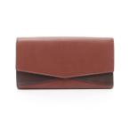 ボッテガヴェネタ ブランドオフ BOTTEGA VENETA レザー 二つ折り長財布 レザー 中古 レディース